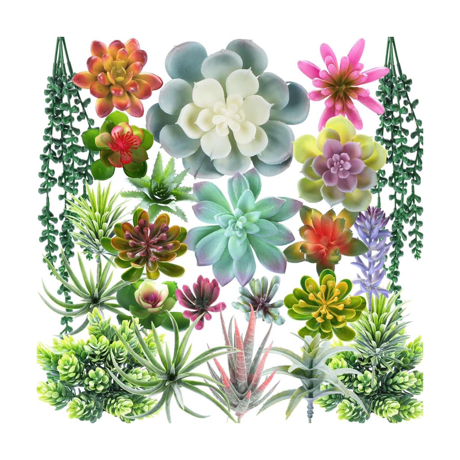 Artificial Succulent Plants Fake Succulent Plants Unpotted Faux Succulents Suitable / Set of 24