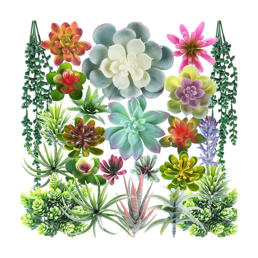 Artificial Succulent Plants Fake Succulent Plants Unpotted Faux Succulents Suitable / Set of 24