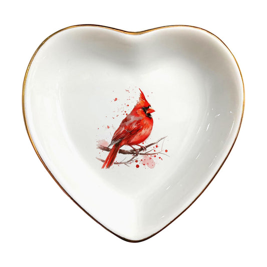 Jewelry Holder / Decorative Trinket Tray / Cardinal