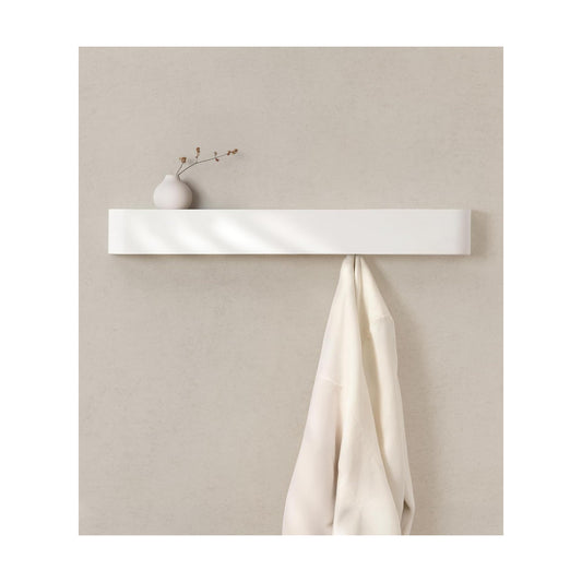 Kazai. Wall-Mounted Coat Rack 'Toke' - Modern Design Coat Rack with Hidden Wall Hooks - Solid Wood Veneer Panel Coat