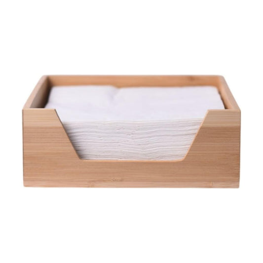 Napkin Holder / Square Paper Napkin Holder / Bamboo / 7.28 x 7.28