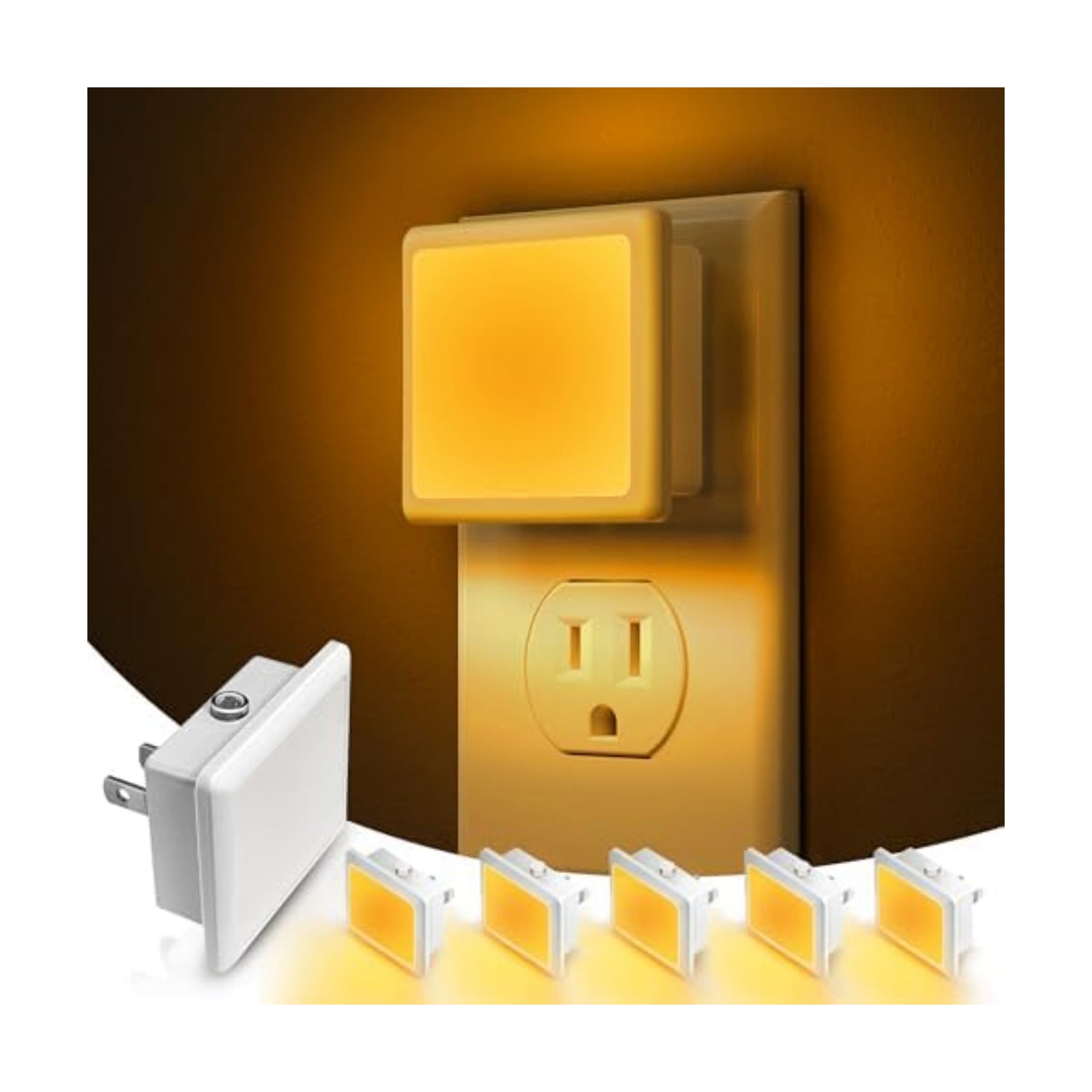 L LOHAS LED Night Light,Night Lights Plug into Wall, Dusk-to-Dawn Sensor