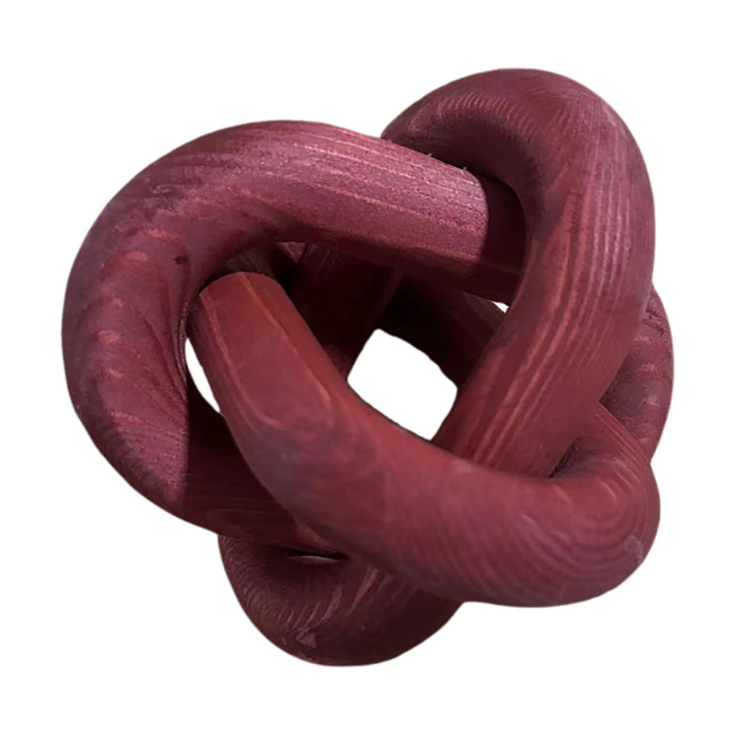 Wood Knot Chain Link Decor / Wine
