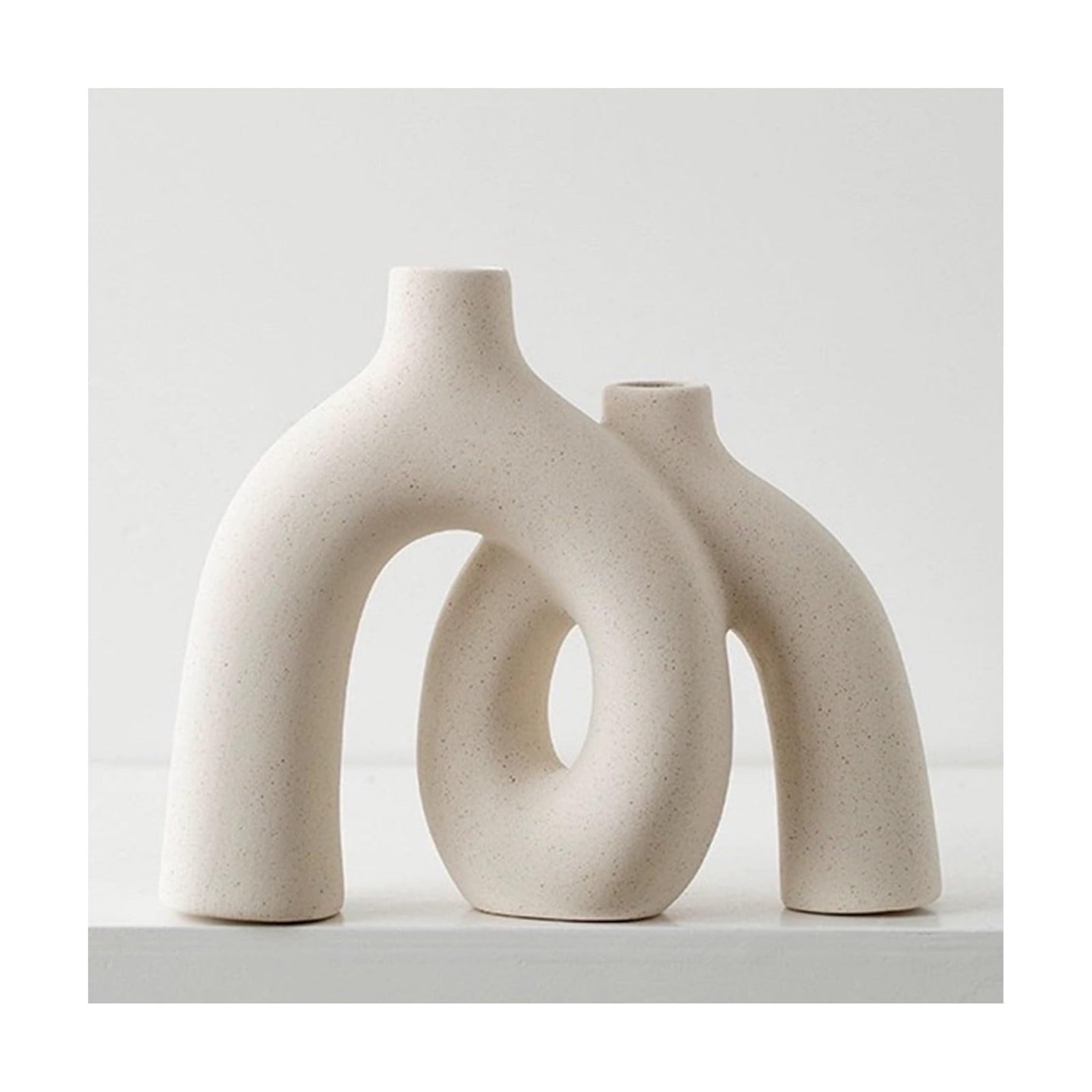 Modern Nordic Boho Style Vases Home Decor / Cream White