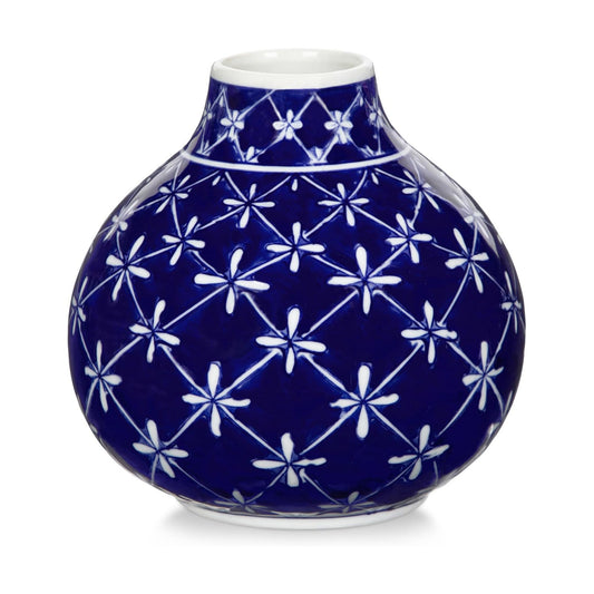 White Vase Porcelain Vases Small Chinoiserie Decor Ceramic Gifts Chinese Flower Vase / Blue