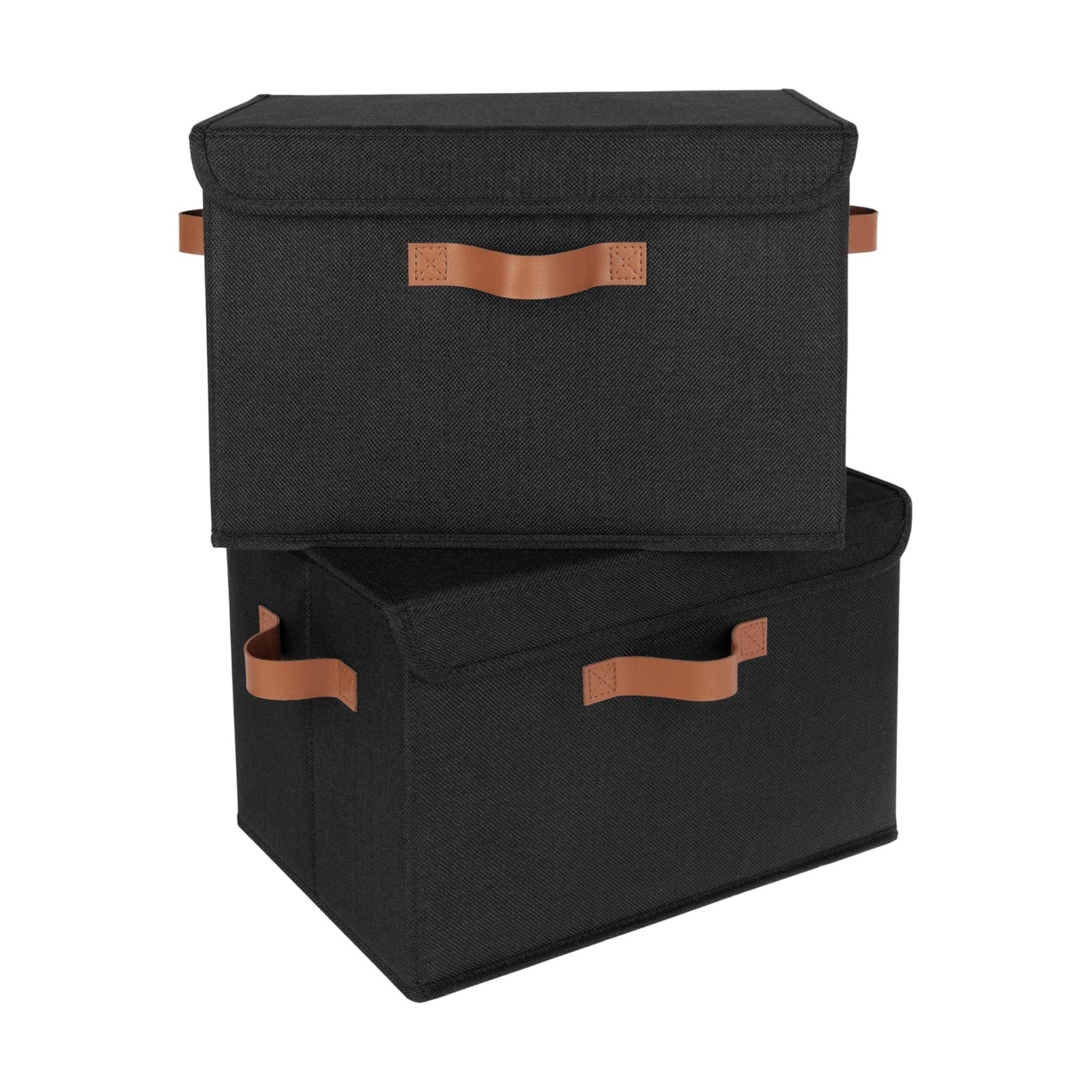 Storage Bin / Storage Bins / Black / Large / Set of 2