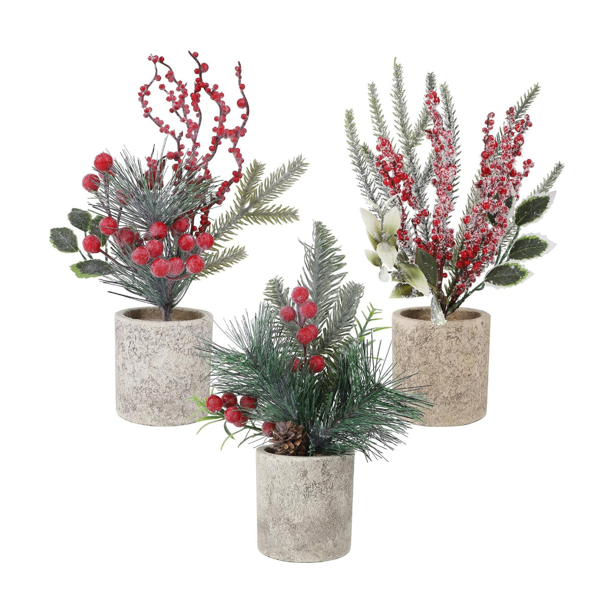 winemana Mini Christmas Tree Table Decorations Indoor Holiday Office Decor