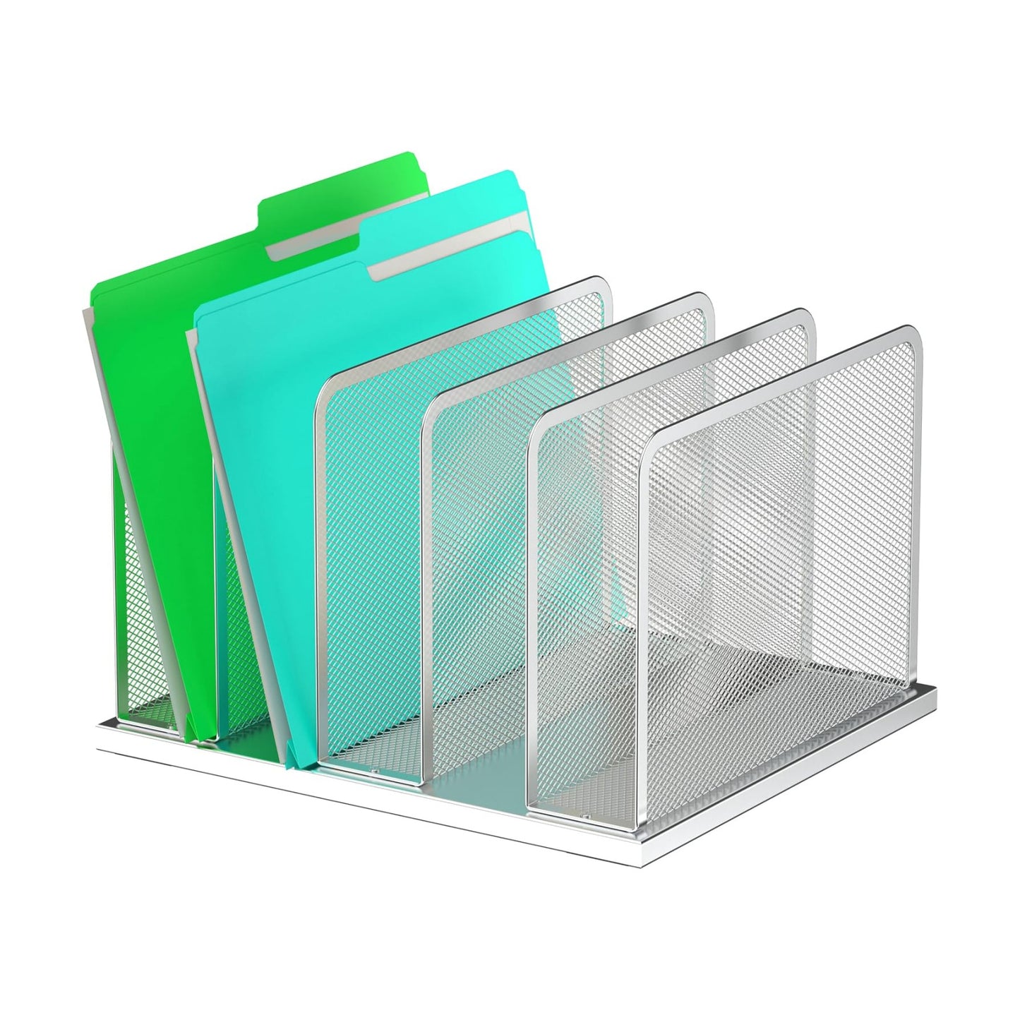 Kuntine.B Desk File Organizer Upright Mesh Desktop Organizer File Sorter Office Organization File Holder for Home