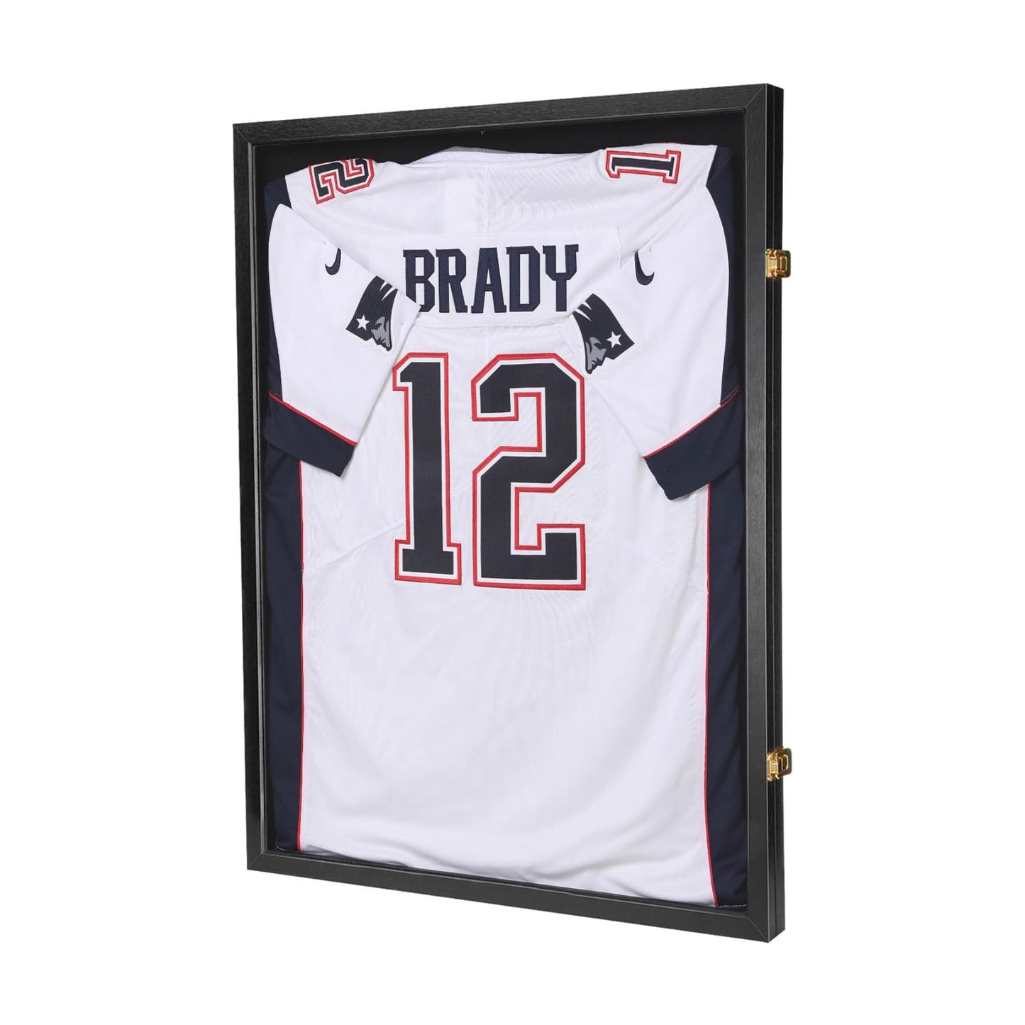 Jersey Wooden Frame Display Case -Shadow Box with 98% UV Protection Acrylic and Hanger for L or XL Baseball Basketball