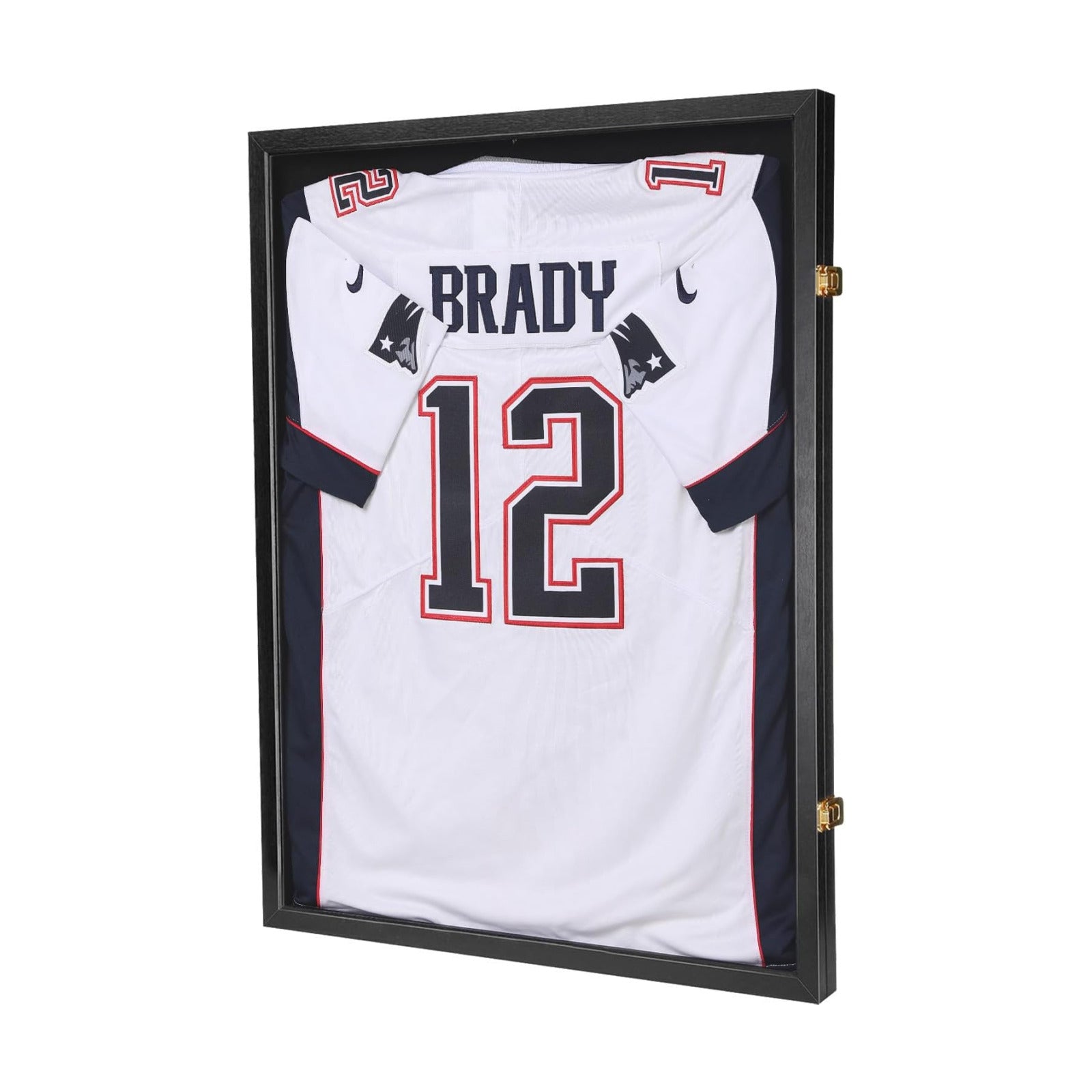 Jersey Wooden Frame Display Case -Shadow Box with 98% UV Protection Acrylic and Hanger for L or XL Baseball Basketball