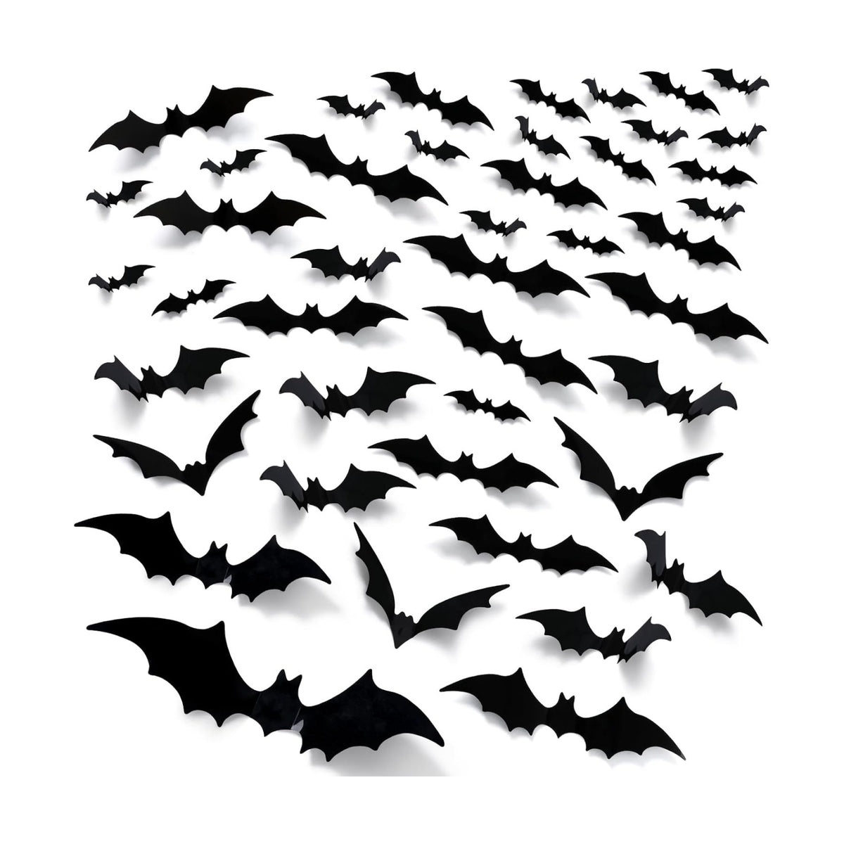 Bats Wall Decor, 170Pcs 3D Bat Halloween Decorations