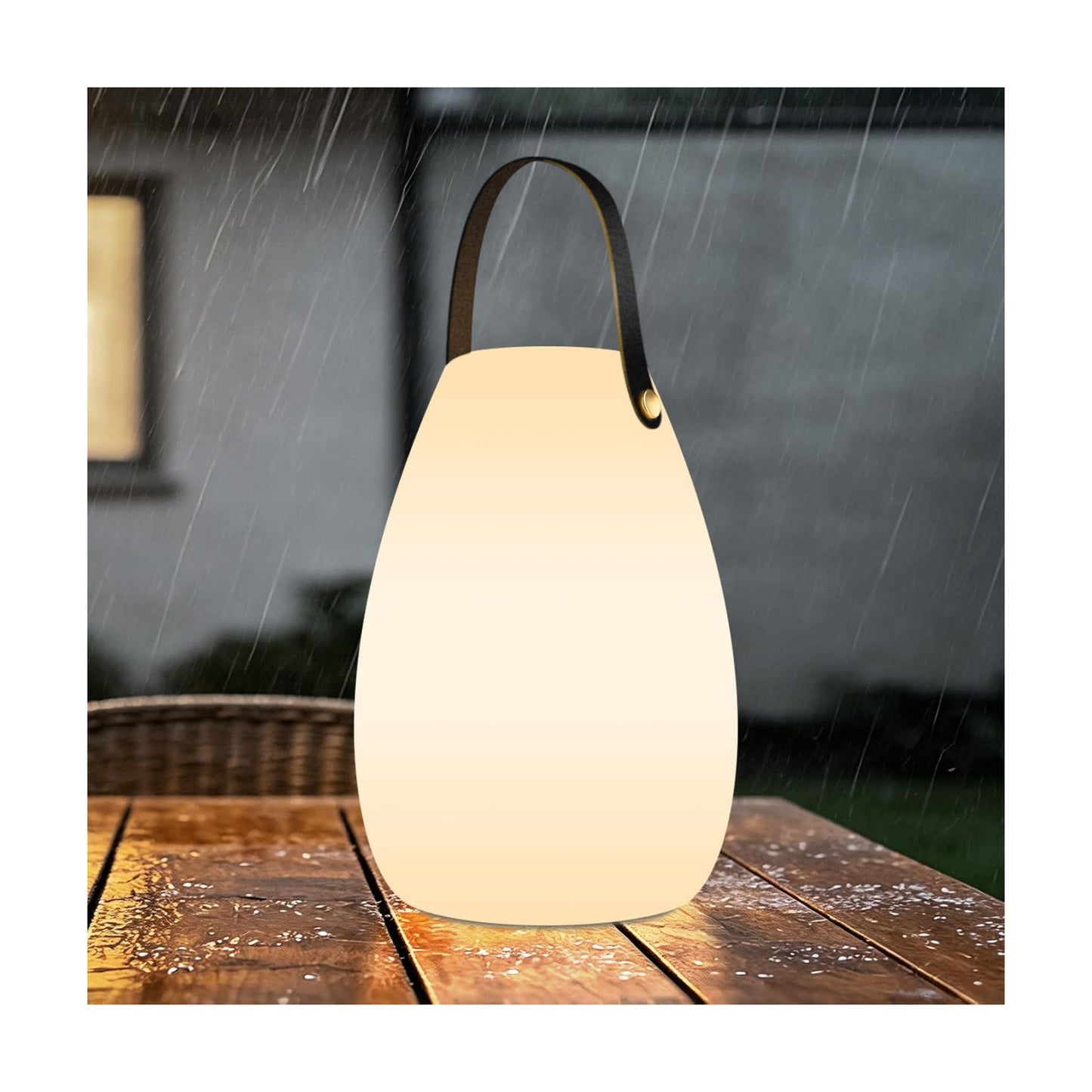 uuffoo Rechargeable Portable Table Lamp with Remote | Cordless RGB Lantern, Decorative LED Night Light, IP44 Waterproof