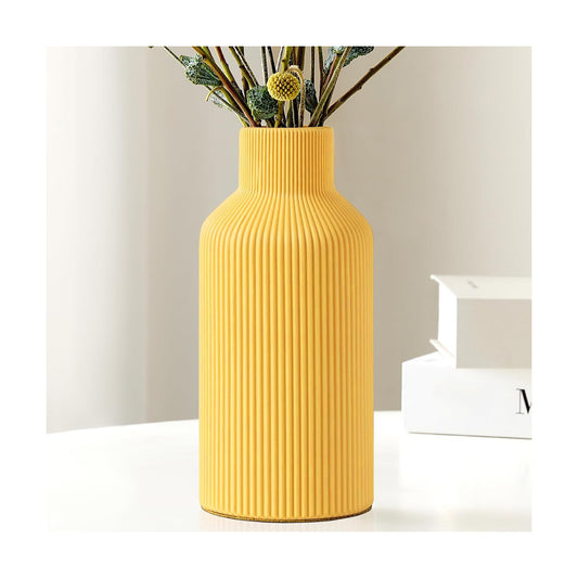 Ceramic Flower Vase / Yellow