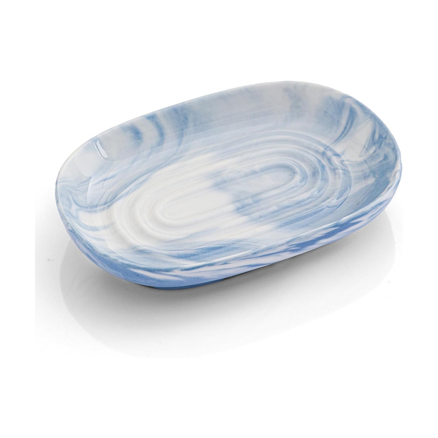 Marble Pattern Bar Soap Holder / Blue Texture