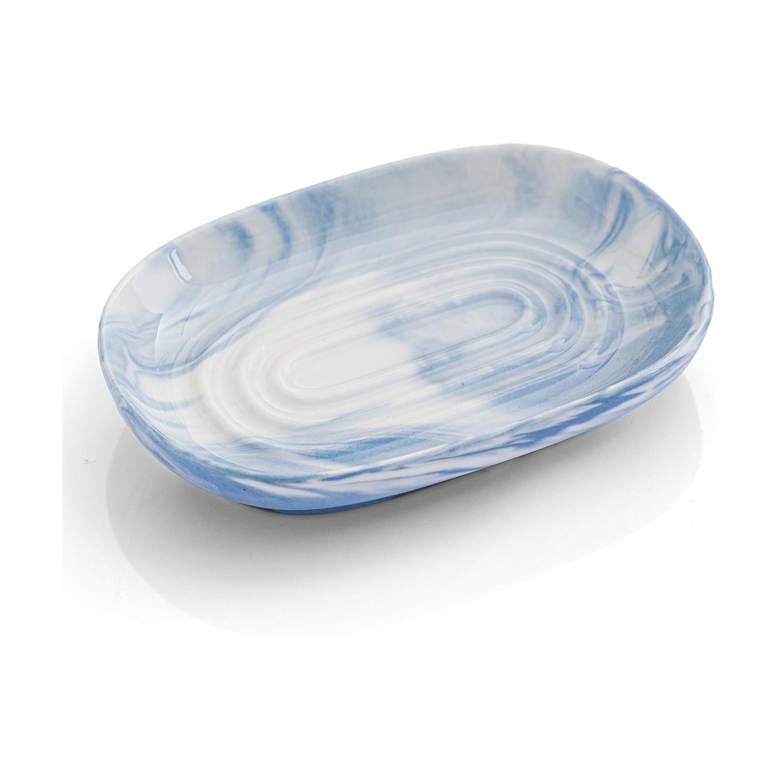 Marble Pattern Bar Soap Holder / Blue Texture