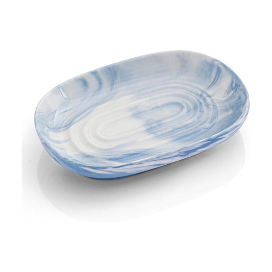 Marble Pattern Bar Soap Holder / Blue Texture