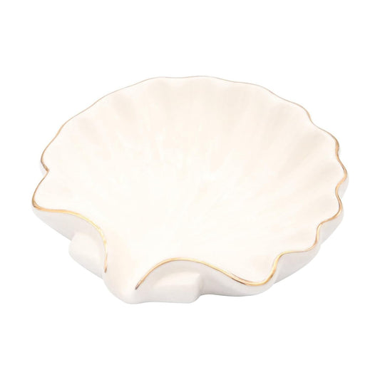 Seashell Style Ceramic Self Draining Soap Dish Waterfall Soap Dish Soap Savers