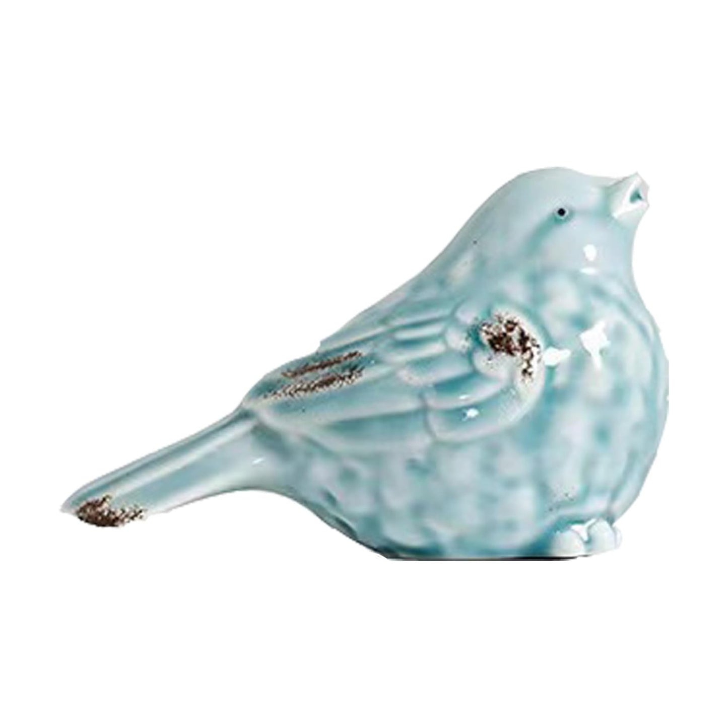 Ceramic Birds Statues Home Decor Modern Style Decorative Ornaments Animal Figurines / Light Blue A
