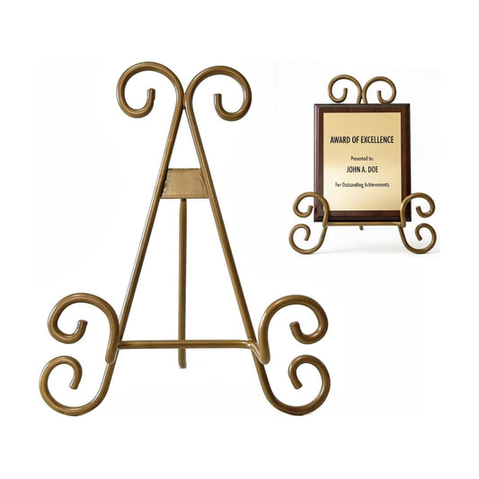 Artifact Display Stand Easel / Gold / Set of 8