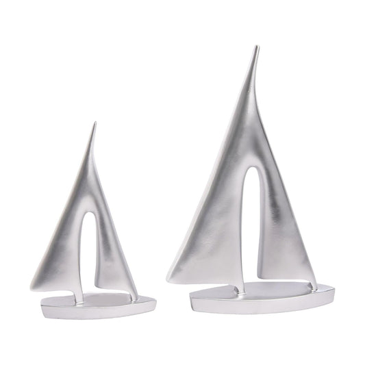 Boat Decorations Statue Decor / Silver