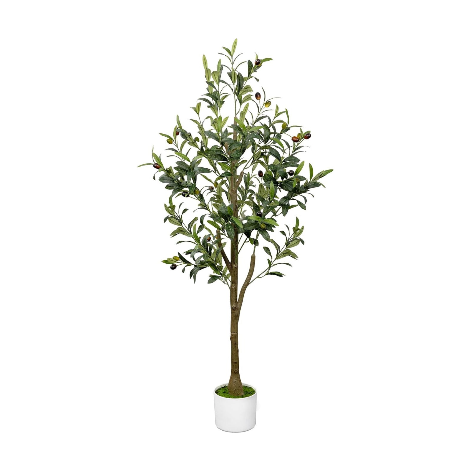 4FT Artificial Olive Tree Indoor Tall Faux with Planter