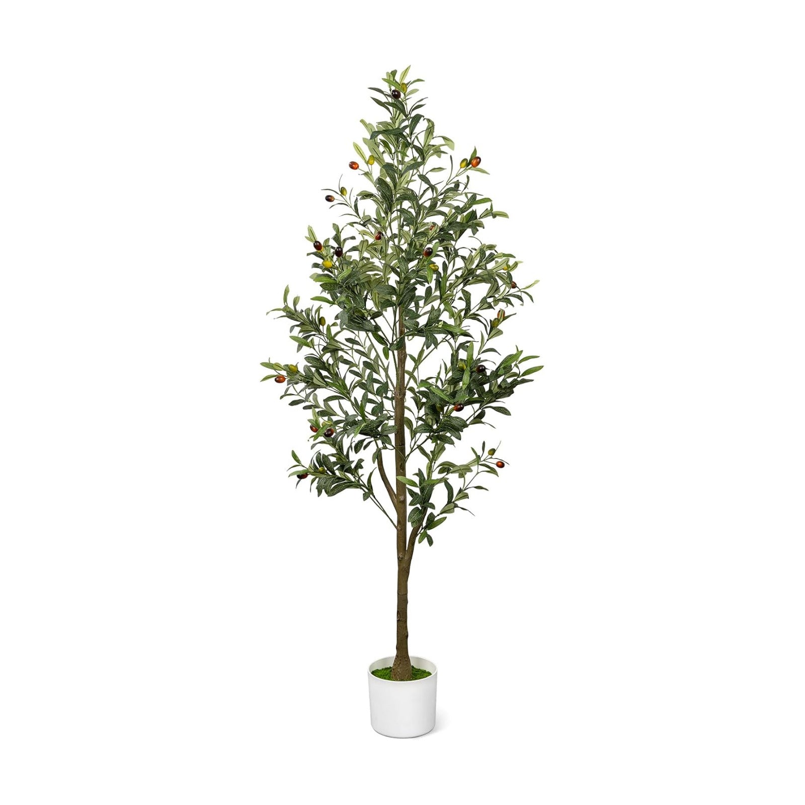 5FT Artificial Olive Tree Indoor Tall Faux with Planter