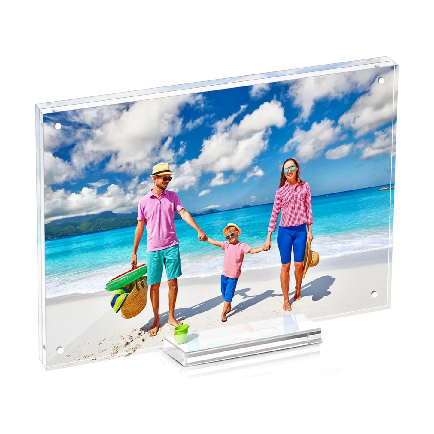 Magnetic Acrylic Picture Frame / 6 x 8 / Clear