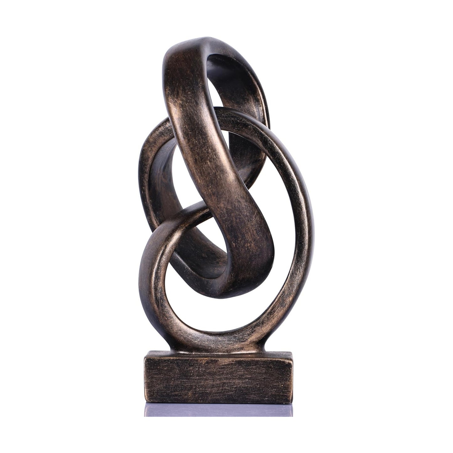 Modern Abstract Knot Sculpture / Bronze