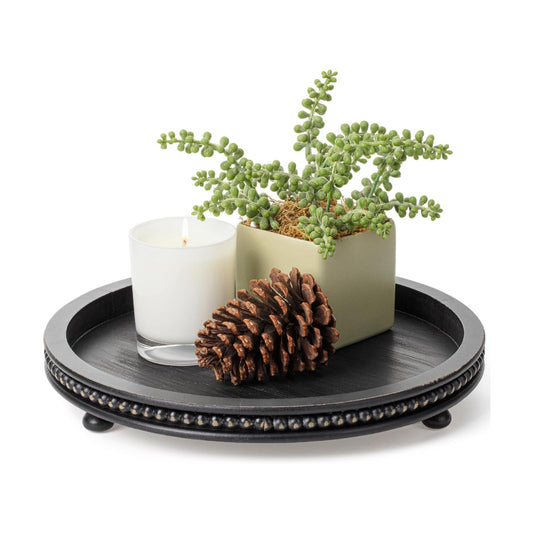 Wooden Round Tray / Black