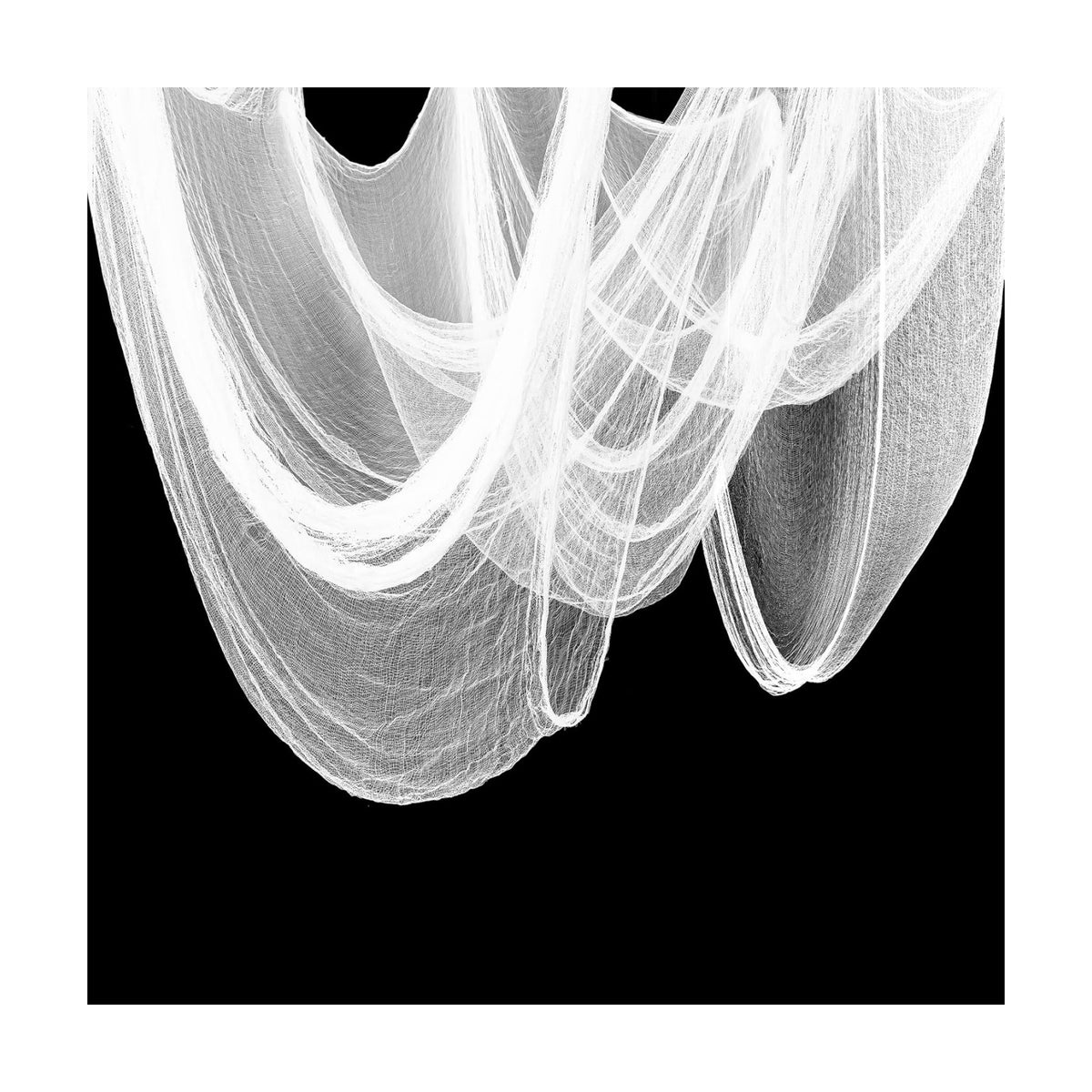 Xgunion Creepy Cloth - 315x87 inch Spooky Gauze for Halloween Party Supplies, Indoor/Outdoor Haunted Houses (White)