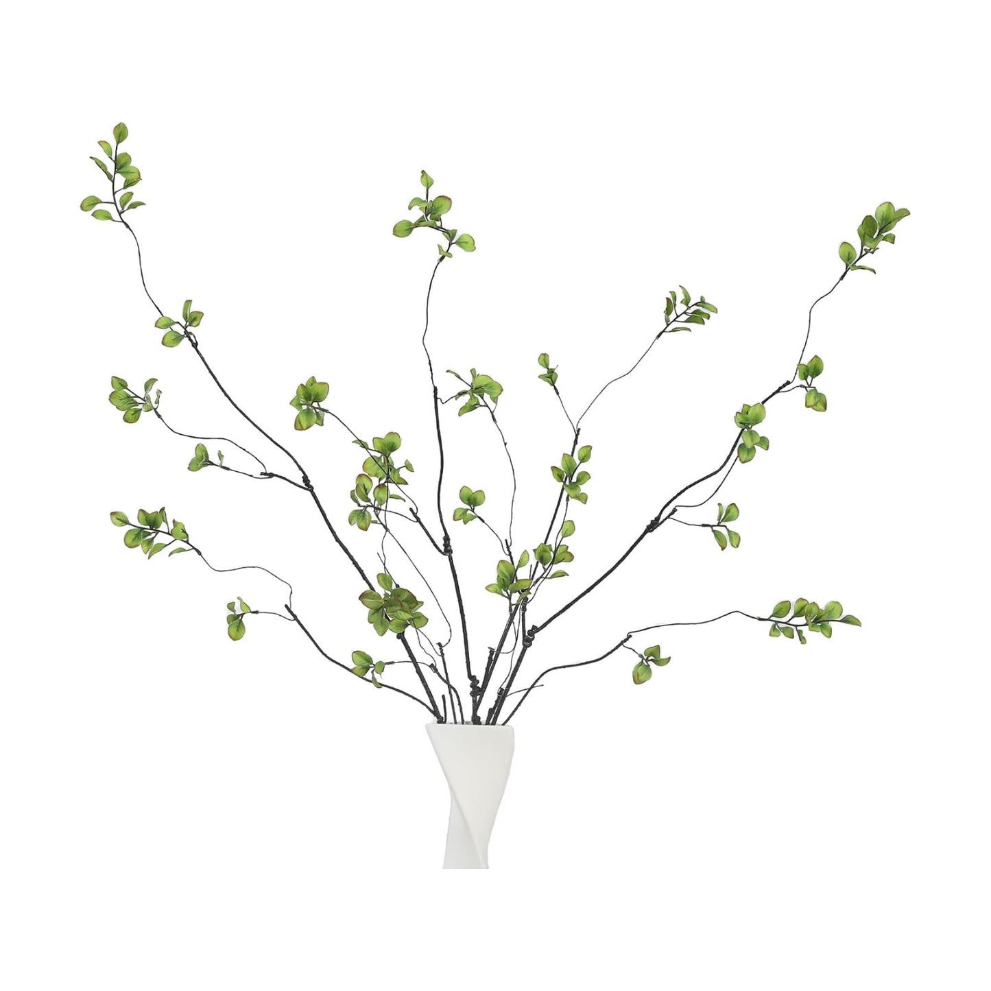 38.5" Tall All- Artificial Branches / Green / Set of 4