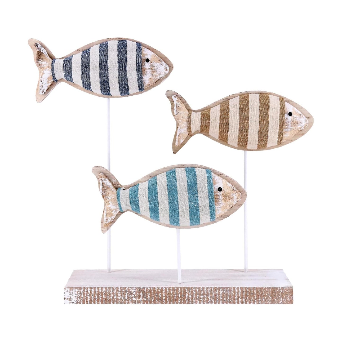 Wooden Fish Figurines / Stripedfish-3