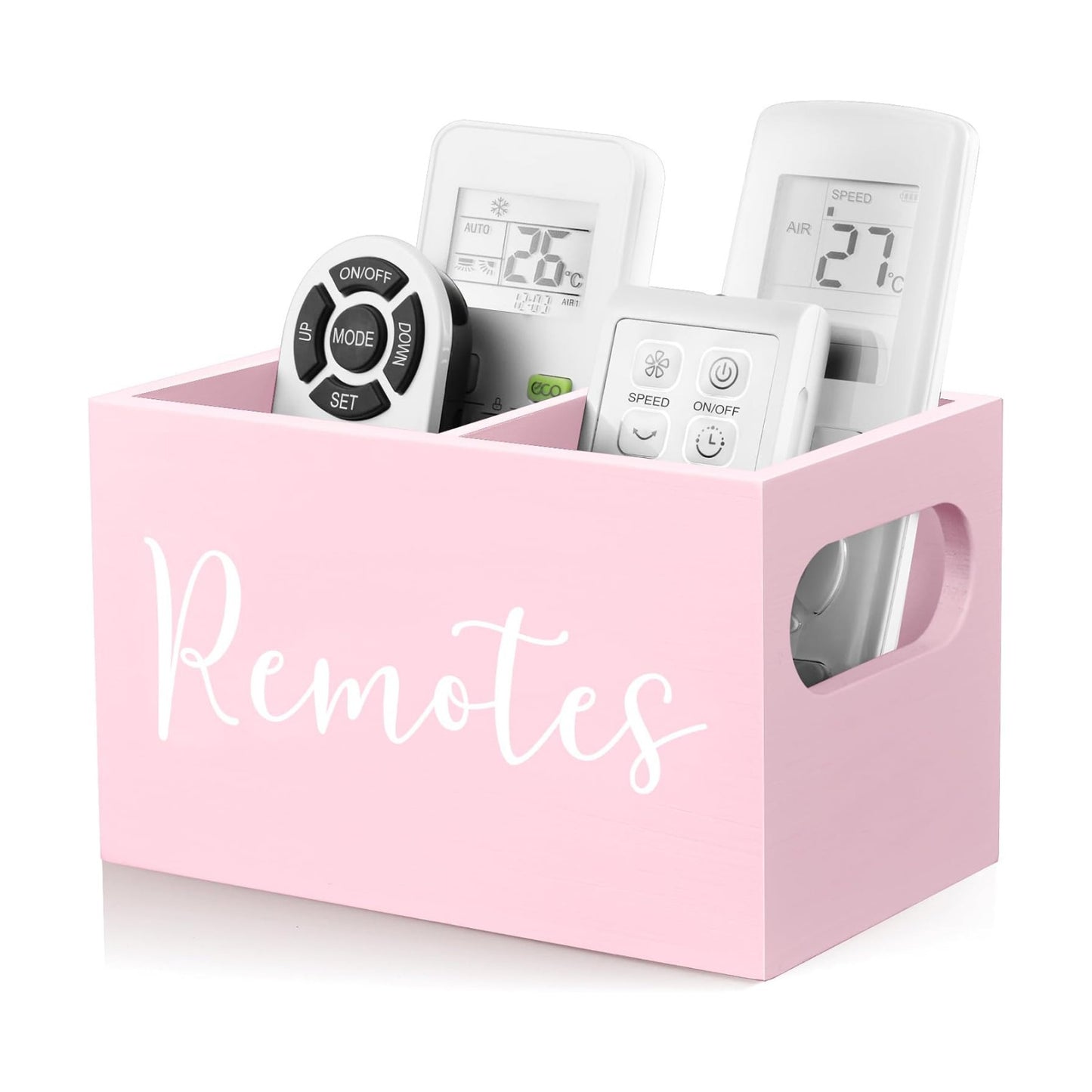Wooden Storage Organizer / Pink / 2 Slots