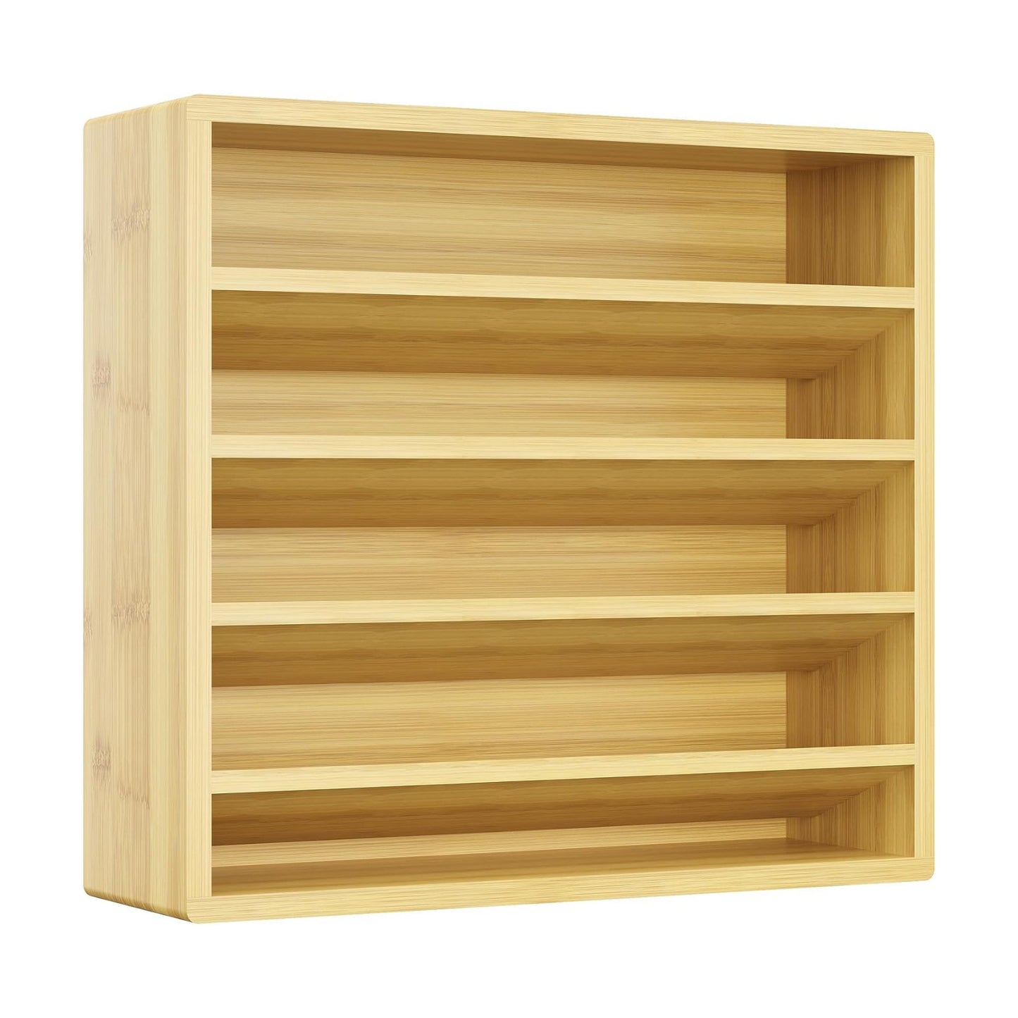 Orimade 4 Tier Spice Rack Organizer for Cabinet, Freestanding Bamboo Seasoning Rack for Countertop, Cupboard, Pantry