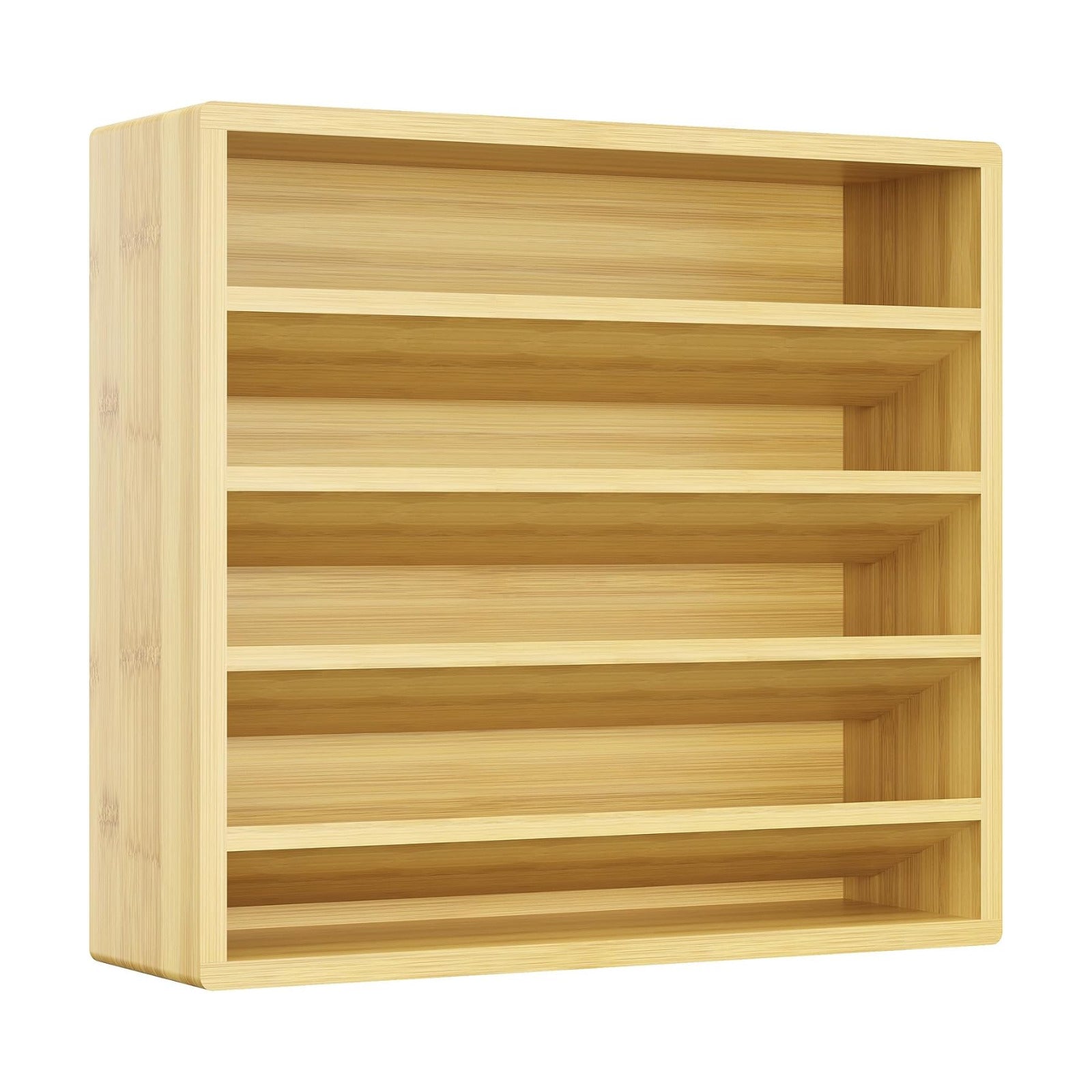 Orimade 4 Tier Spice Rack Organizer for Cabinet, Freestanding Bamboo Seasoning Rack for Countertop, Cupboard, Pantry