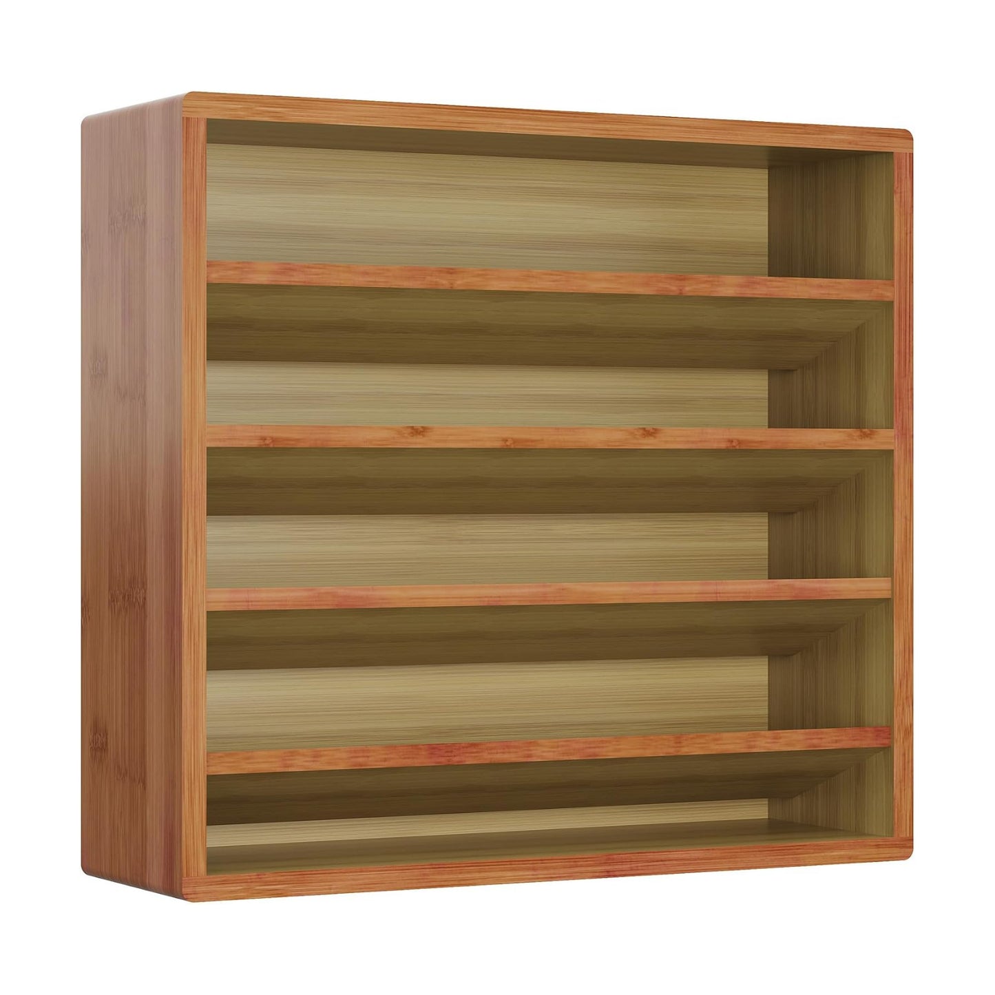 Orimade 4 Tier Spice Rack Organizer for Cabinet, Freestanding Bamboo Seasoning Rack for Countertop, Cupboard, Pantry