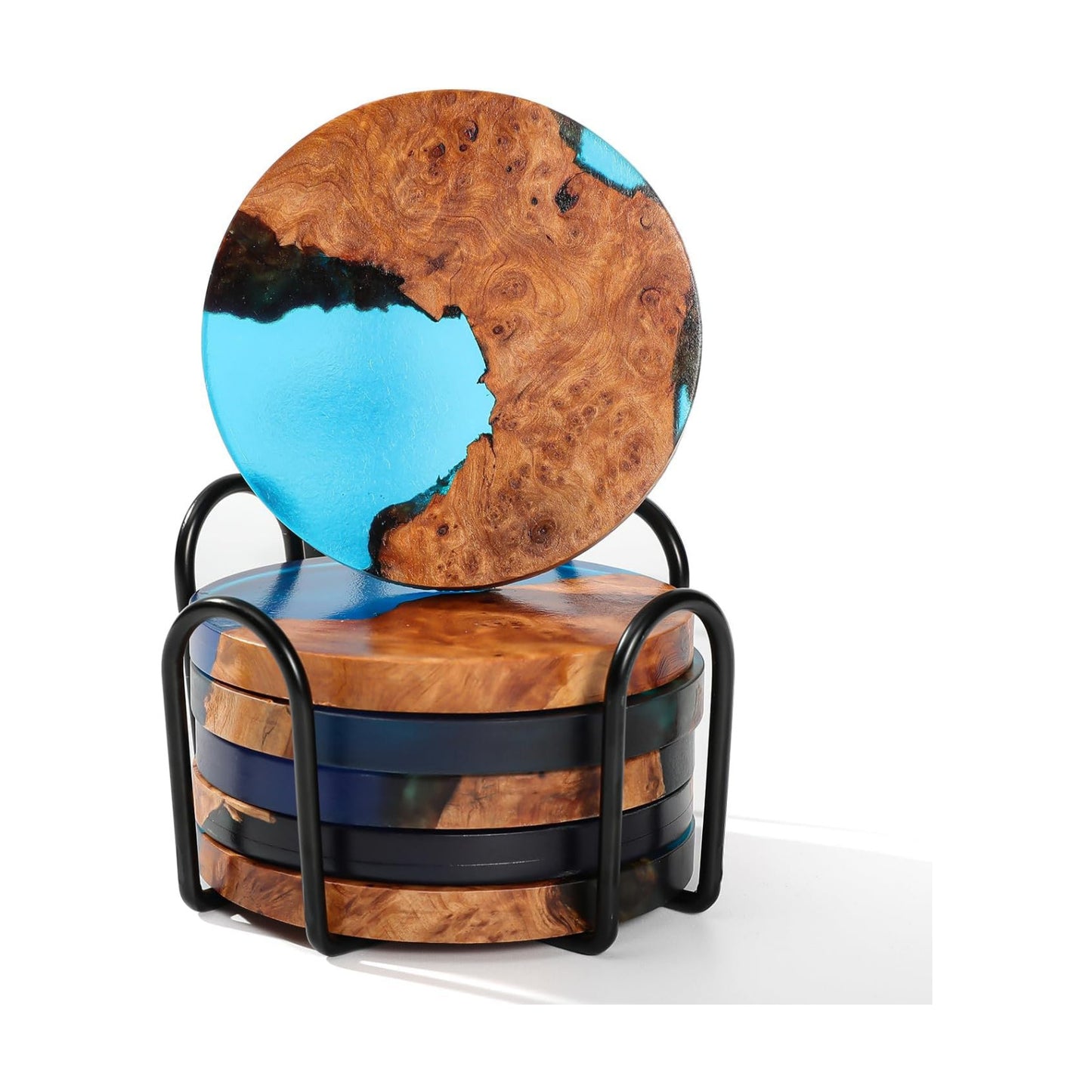 Holder / Wooden Beverage Coaster / Set of 6