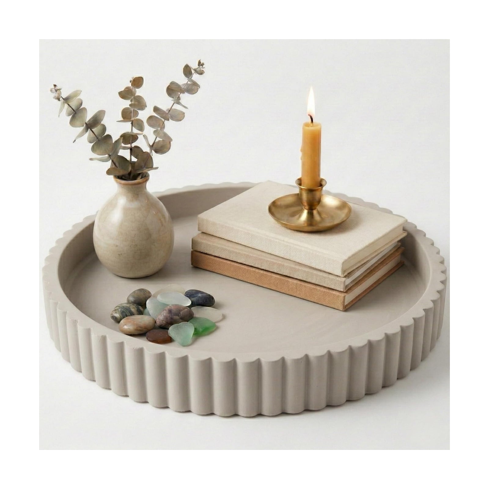 OAKOA Decorative Trays for Home Decor - Coffee Table Centerpiece Tray