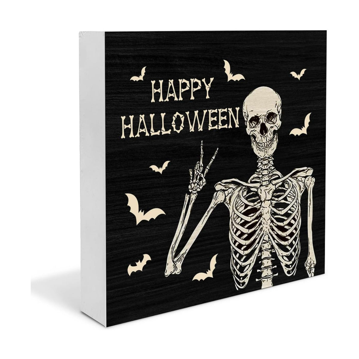 Halloween Decorations Indoor Funny and Spooky Wood Sign