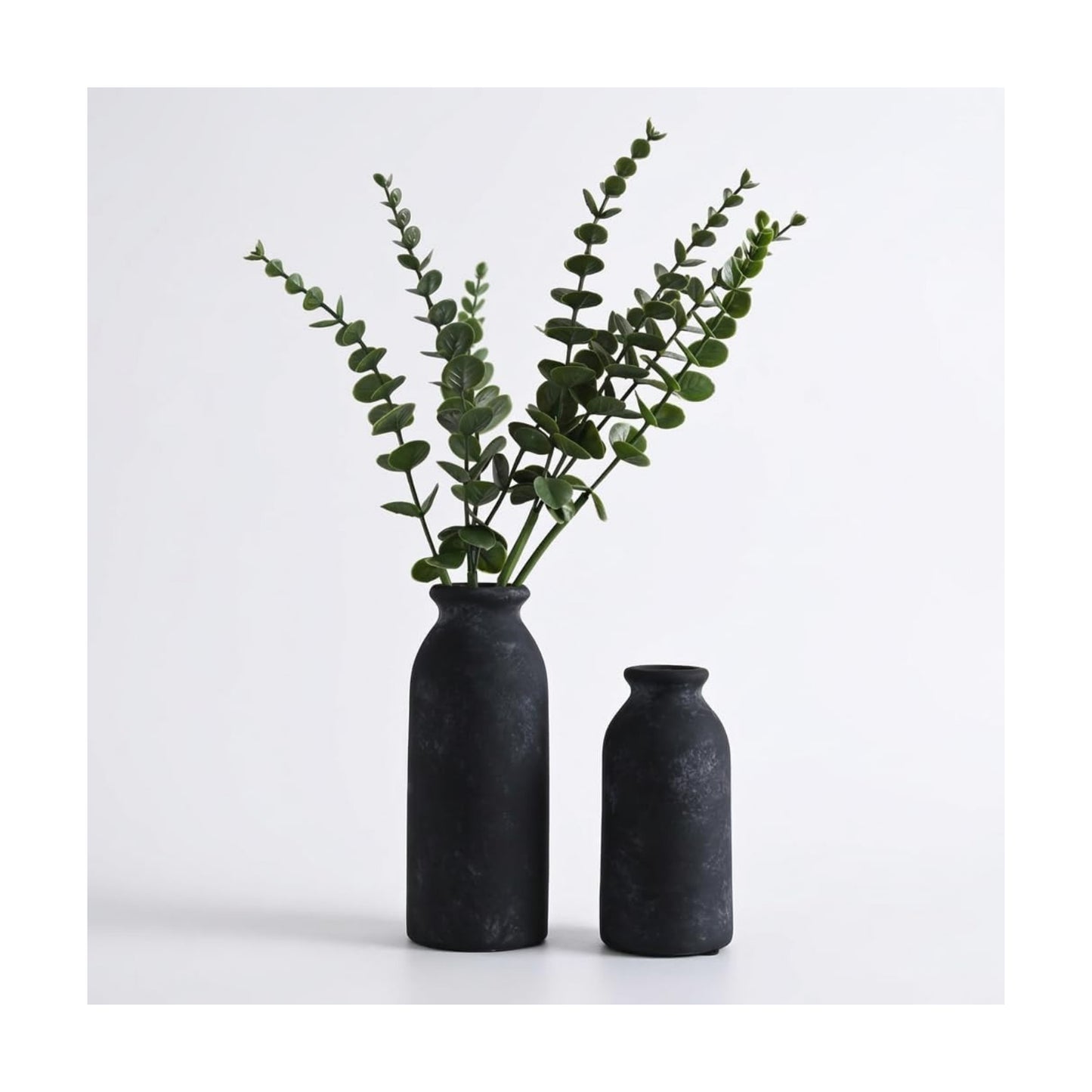 Ceramic Vases Home Decor / Black / Set of 2