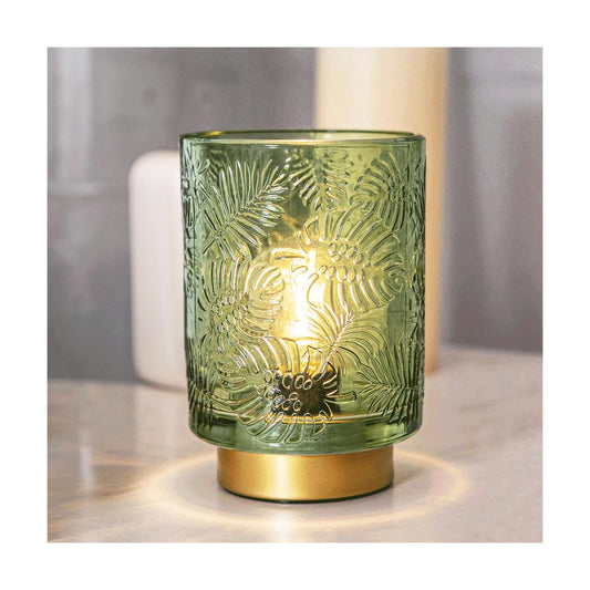 Small Battery Operated Lamp-Portable Cordless Table Lamps / Greenish