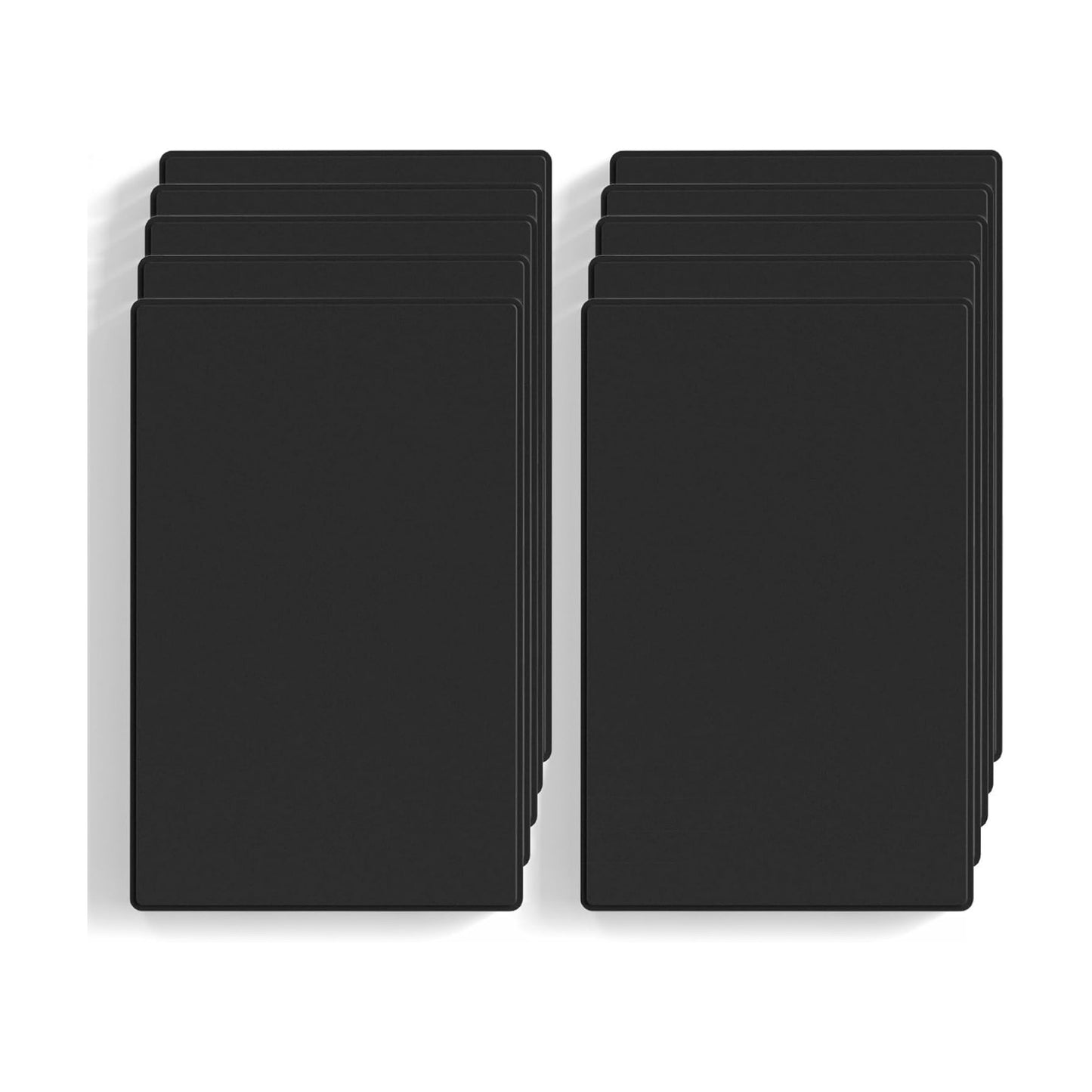 ELEGRP Blank Wall Plate Cover, 1-Gang Screwless Blank Outlet Plate, Mid-Size 4.88" x 3.13" Unbreakable Thermoplastic