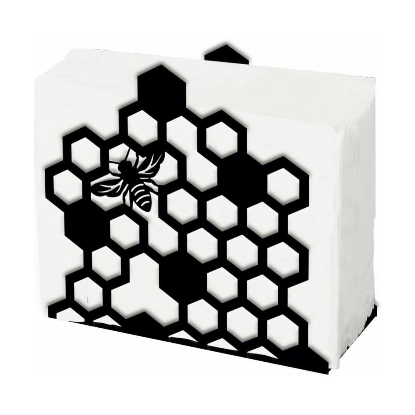 Napkin Stand Metal Tissue Holder Organizer Hive Paper Napkins Holders / Bees