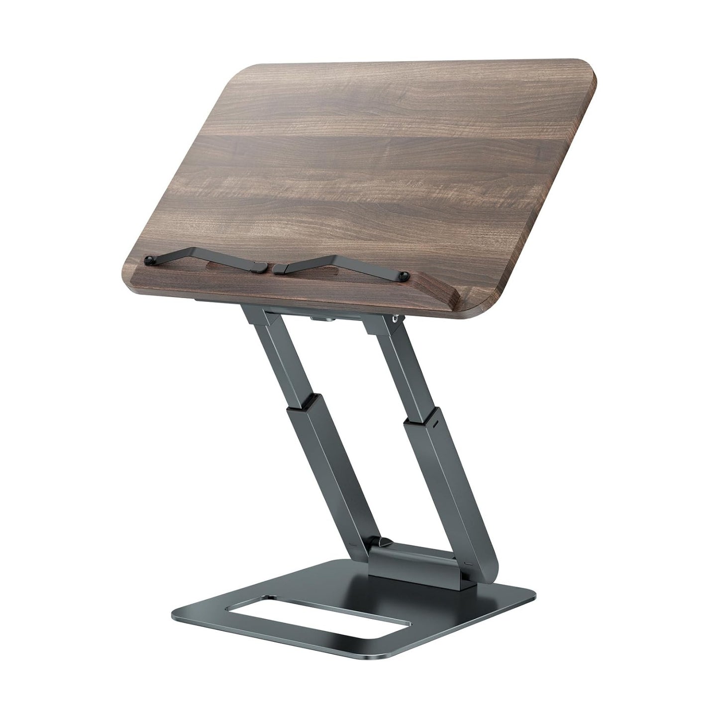 Tounee Book Stand, Telescopic Book Holder Stand, Adjustable Height Pull Out Design Ergonomic Cookbook Stand with