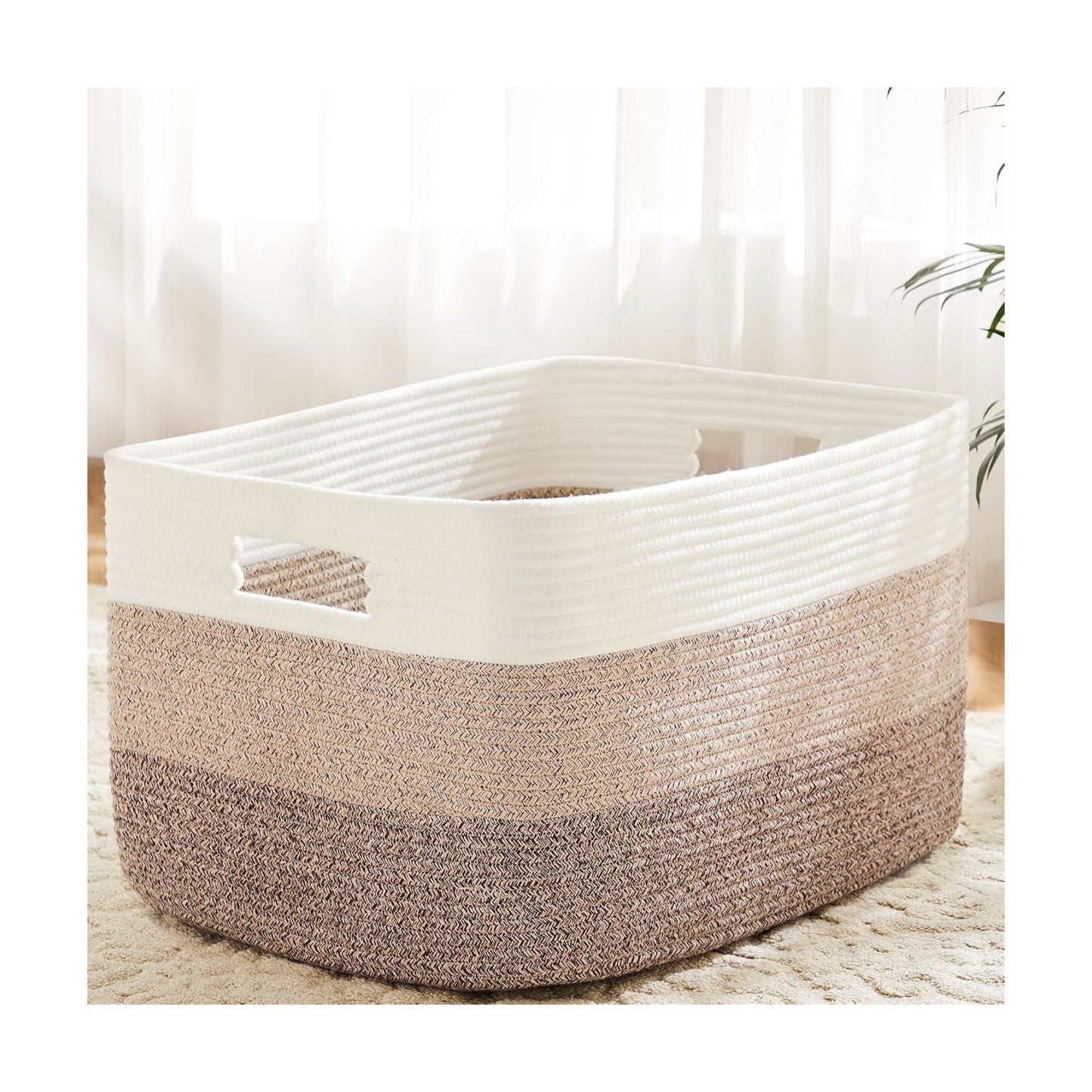 Rectangle Woven Baskets for Storage / 65L