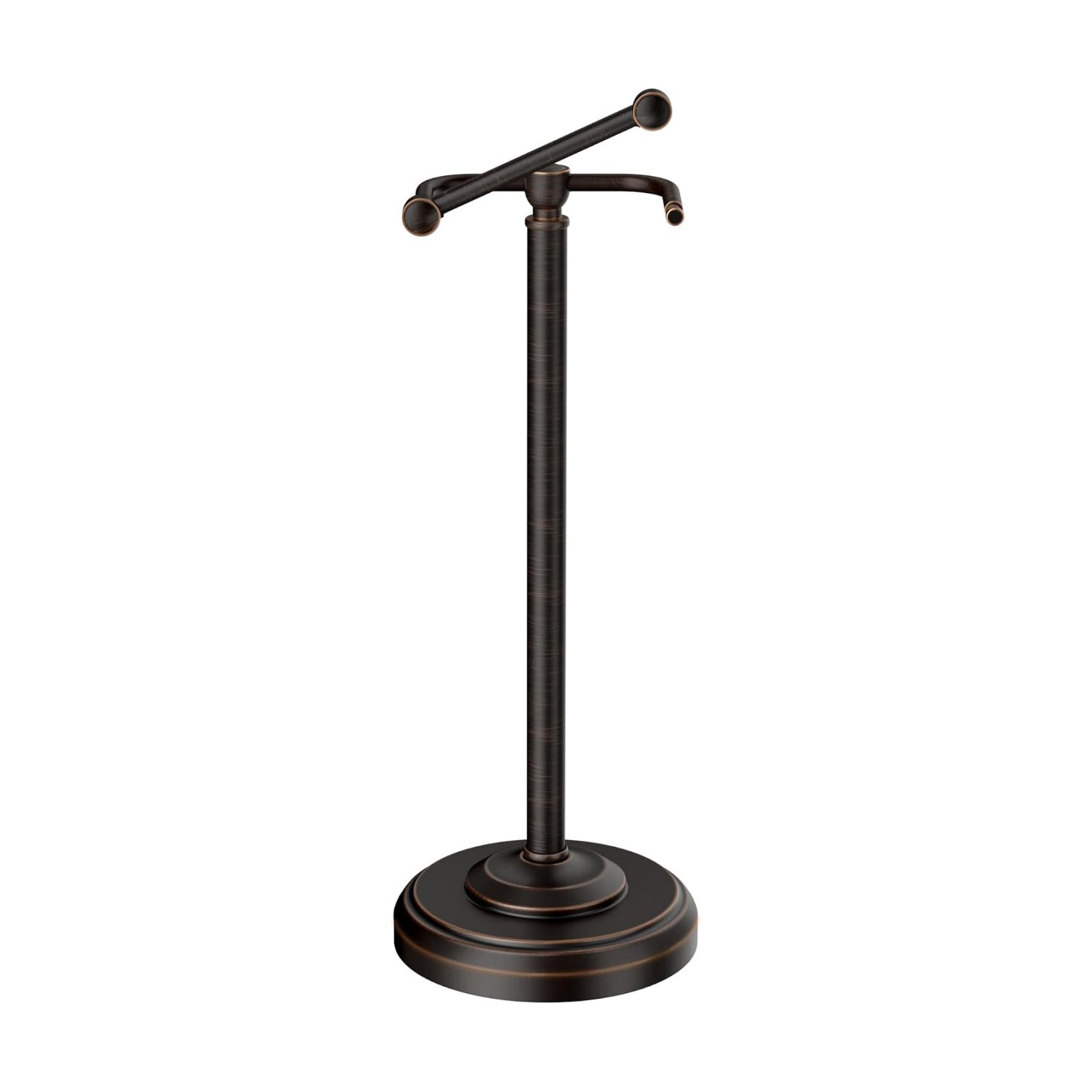 Toilet Paper Holder Stand Oil Rubbed Bronze Stainless Steel | Stable Weighted Base and Post Pivoting Design Easy to