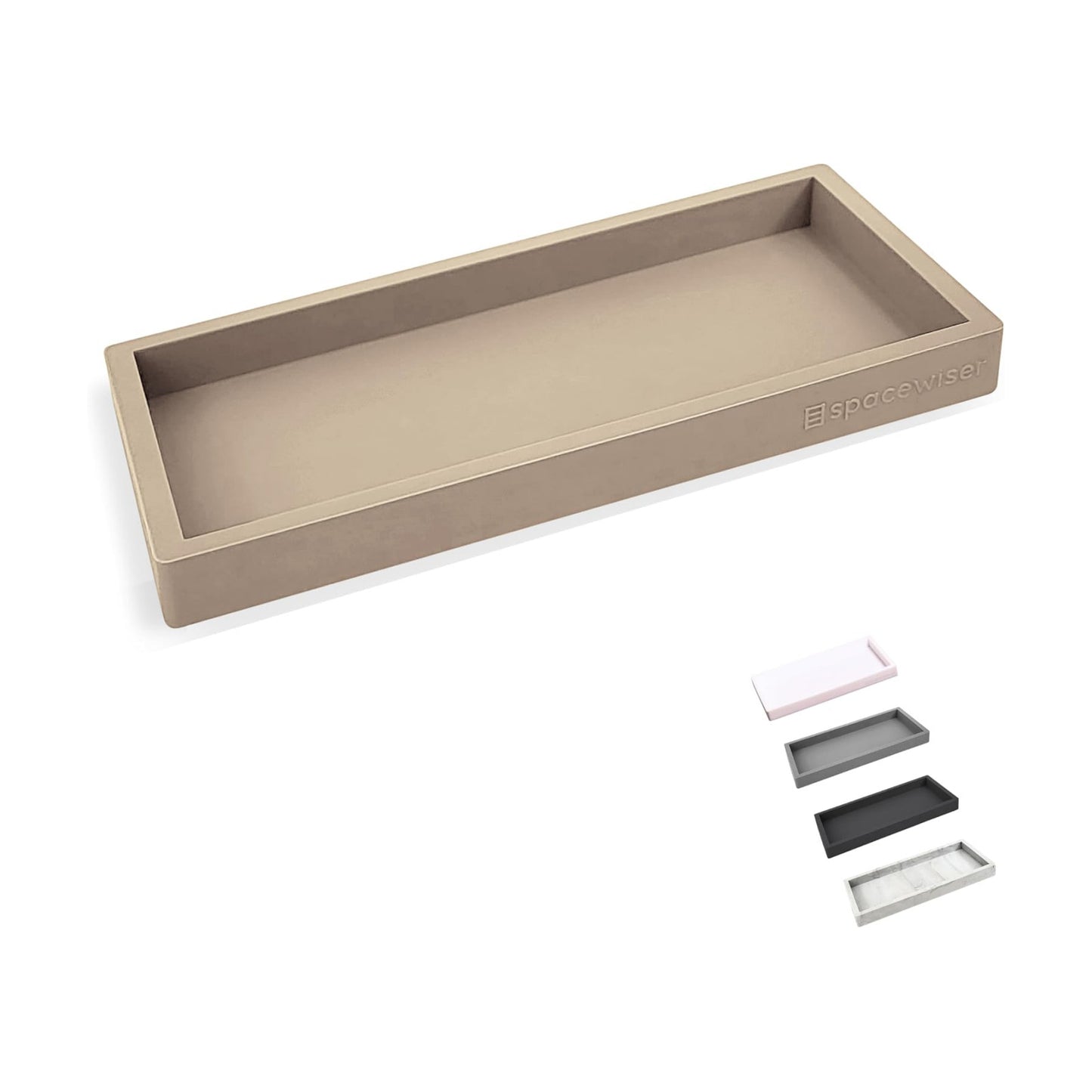 Bathroom Trays / Countertop and Vanity Tray / Coastal Sand / Small 7.7