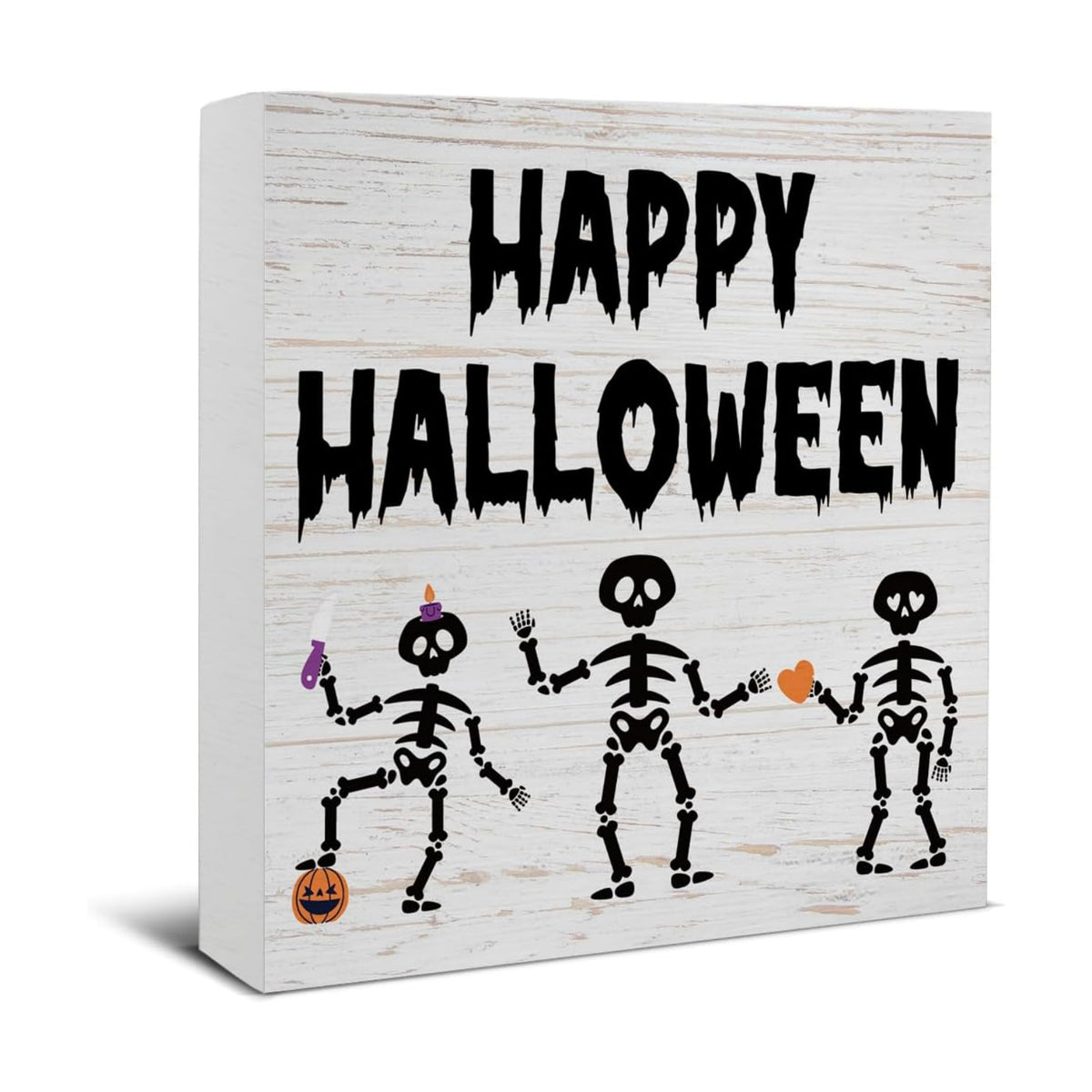 Halloween Decorations, Happy Halloween Wooden Sign Decor Desk Sign