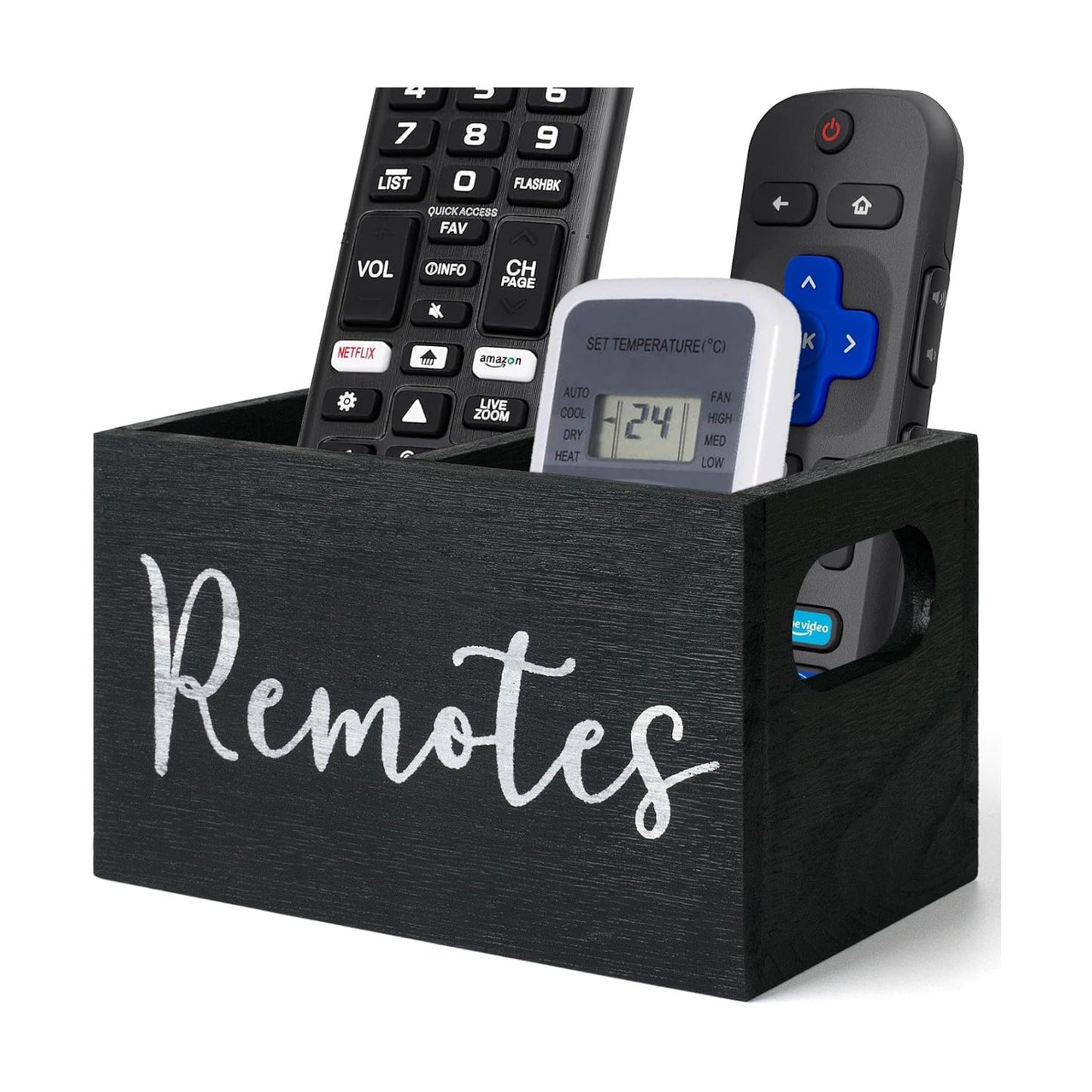 Remote Control Holder / Black-2slot