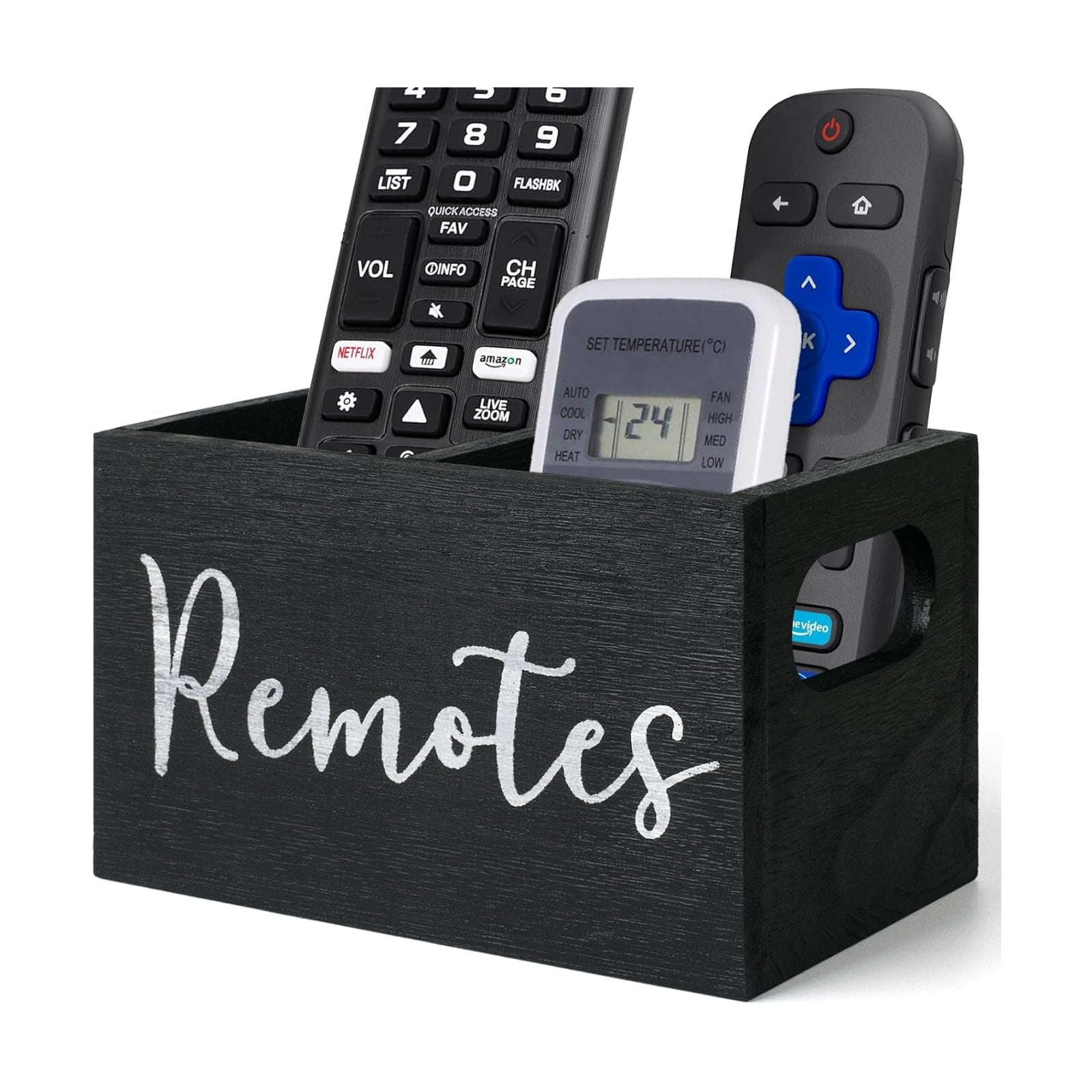 Remote Control Holder / Black-2slot